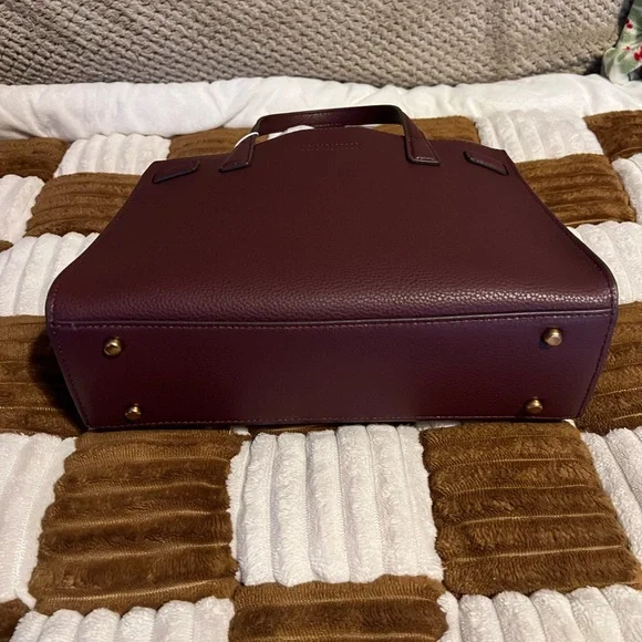 Tory Burch Walker Small Satchel in Dark Rhubarb NWTS! - Picture 6 of 9